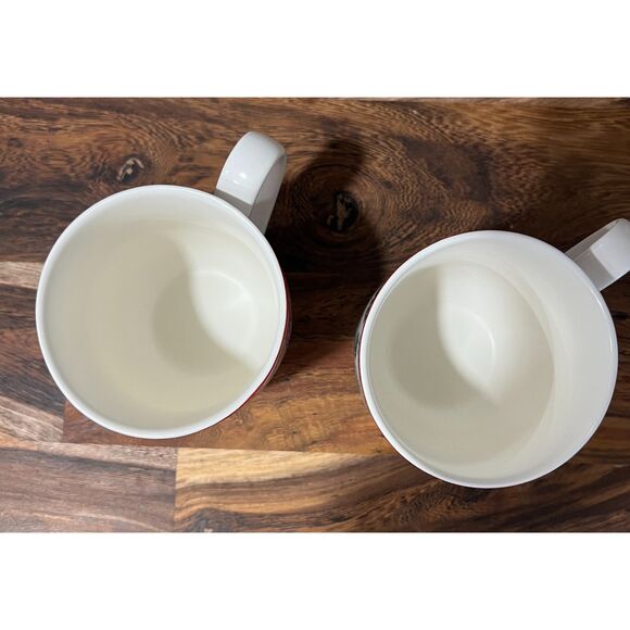 Bee & Willow Vail Pine Ceramic Holiday Ceramic Mugs 12 oz Set of 4 - Picture 4 of 5